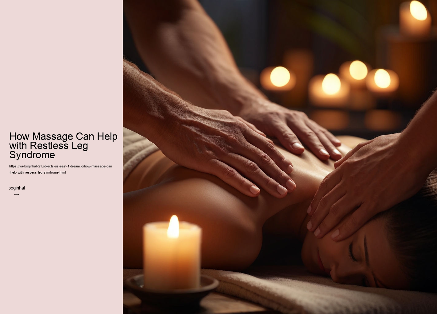 How Massage Can Help with Restless Leg Syndrome